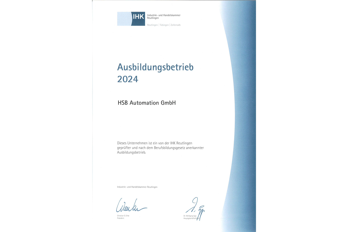 Ausbildung bei HSB Automation GmbH