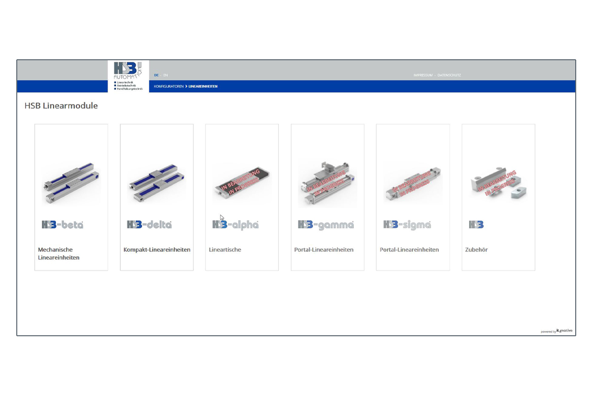 Unser neuer HSB-Produktkonfigurator