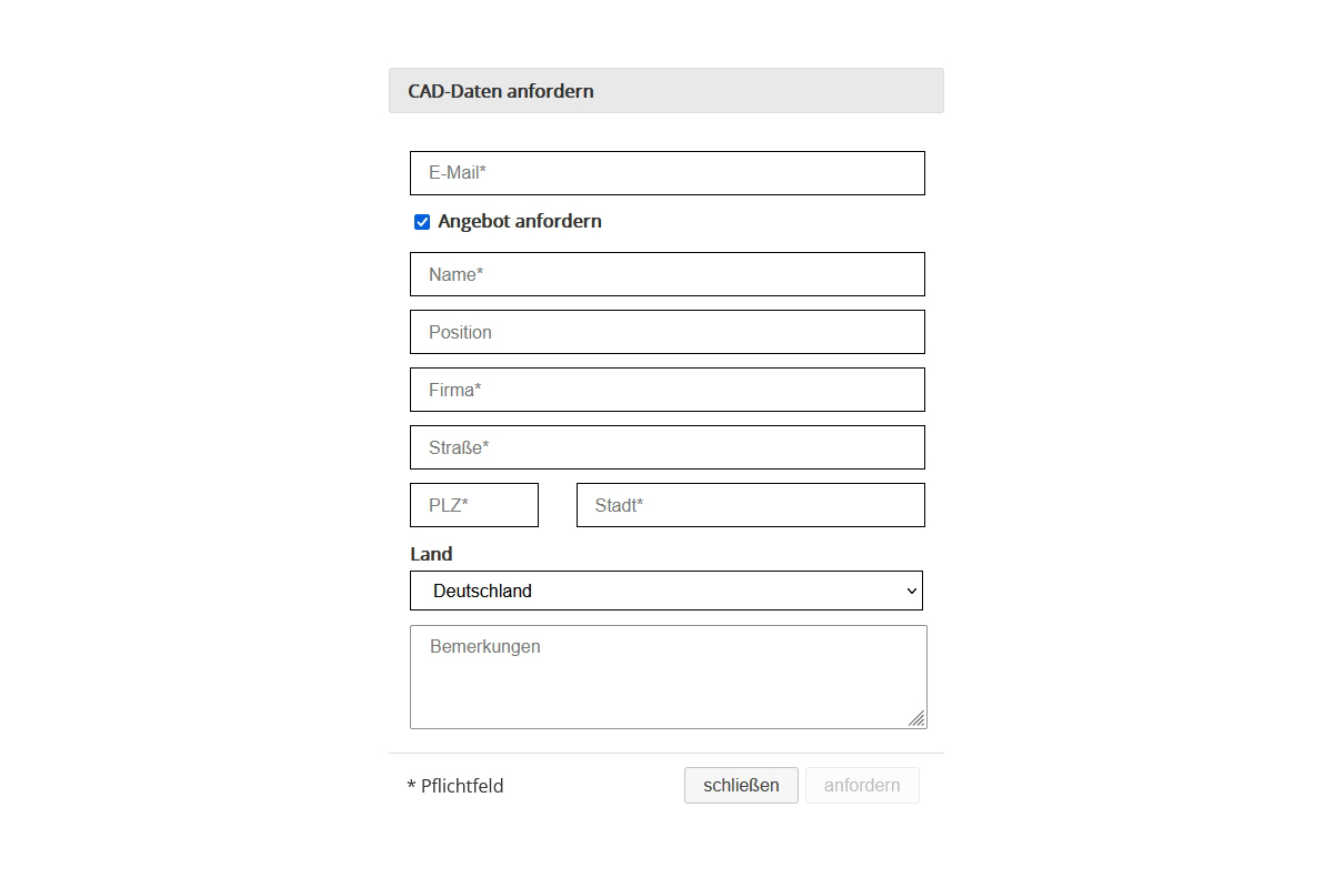 HSB product configurator